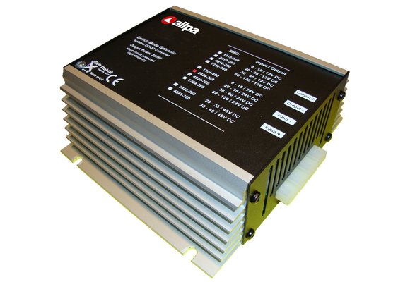 Allpa DC/DC Omvormer model SMGCH-12A  9-18V-->27 6V  12A  330W  met isolatie