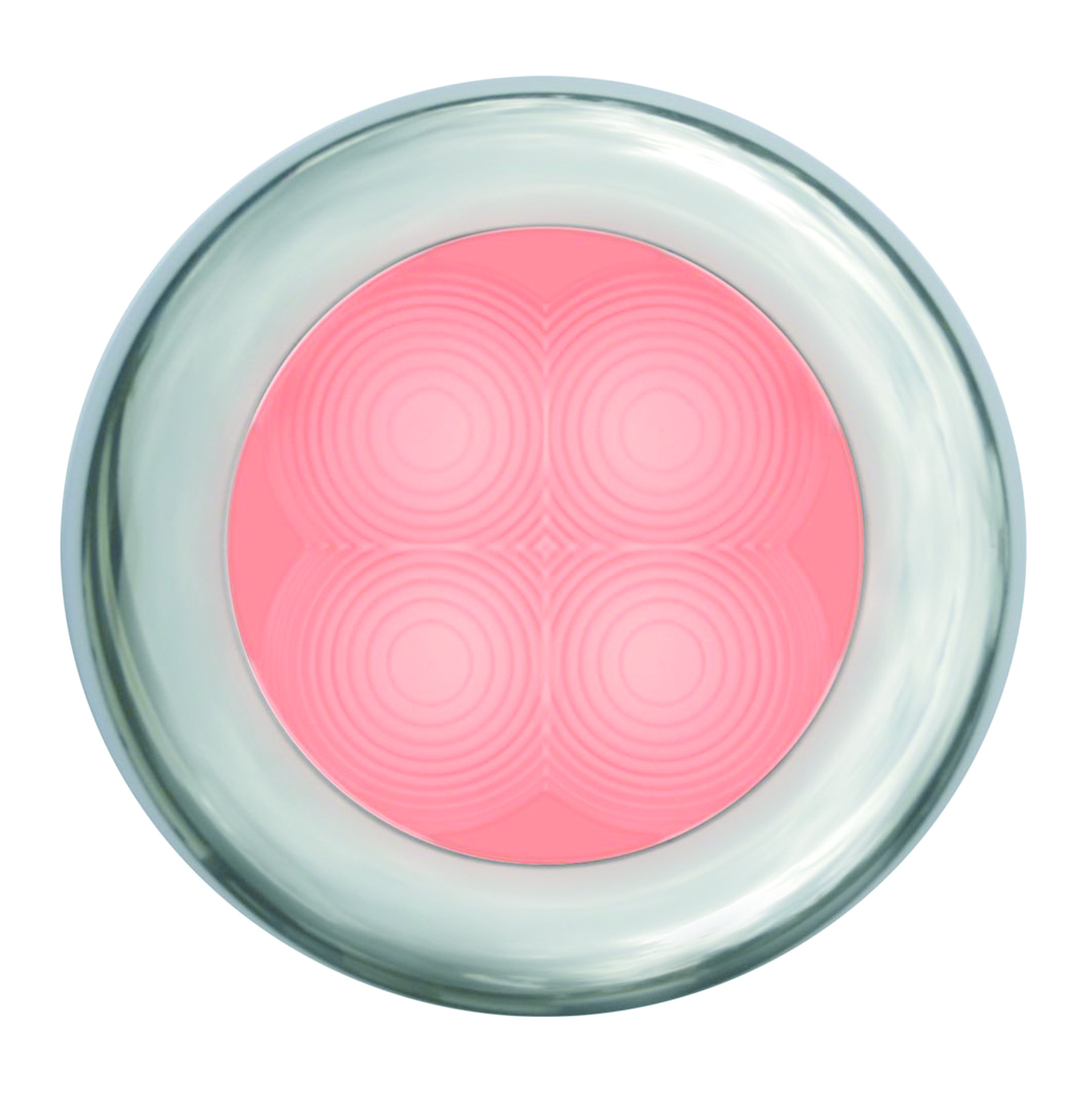 Hella Slim-Line ROUND Oriëntatieverlichting  rood  12V LED  RVS gepolijste rand  Ø72mm