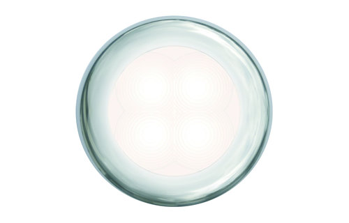 Hella Slim-Line ROUND Oriëntatieverlichting  wit  12V LED  RVS gepolijste rand  Ø72mm
