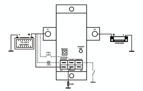 Allpa Battery Guard model BG-18  12 / 24V  max. belasting 18-25A  piekstroom 75A@12V