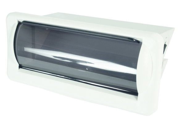 Allpa Kunststof radioklep met inschuivende klep  inclusief pakking  wit