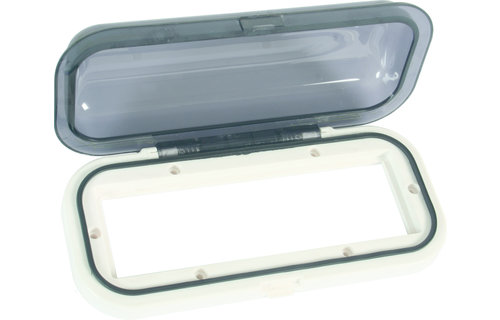 Allpa Kunststof radioklep met inschuivende klep  inclusief pakking  wit