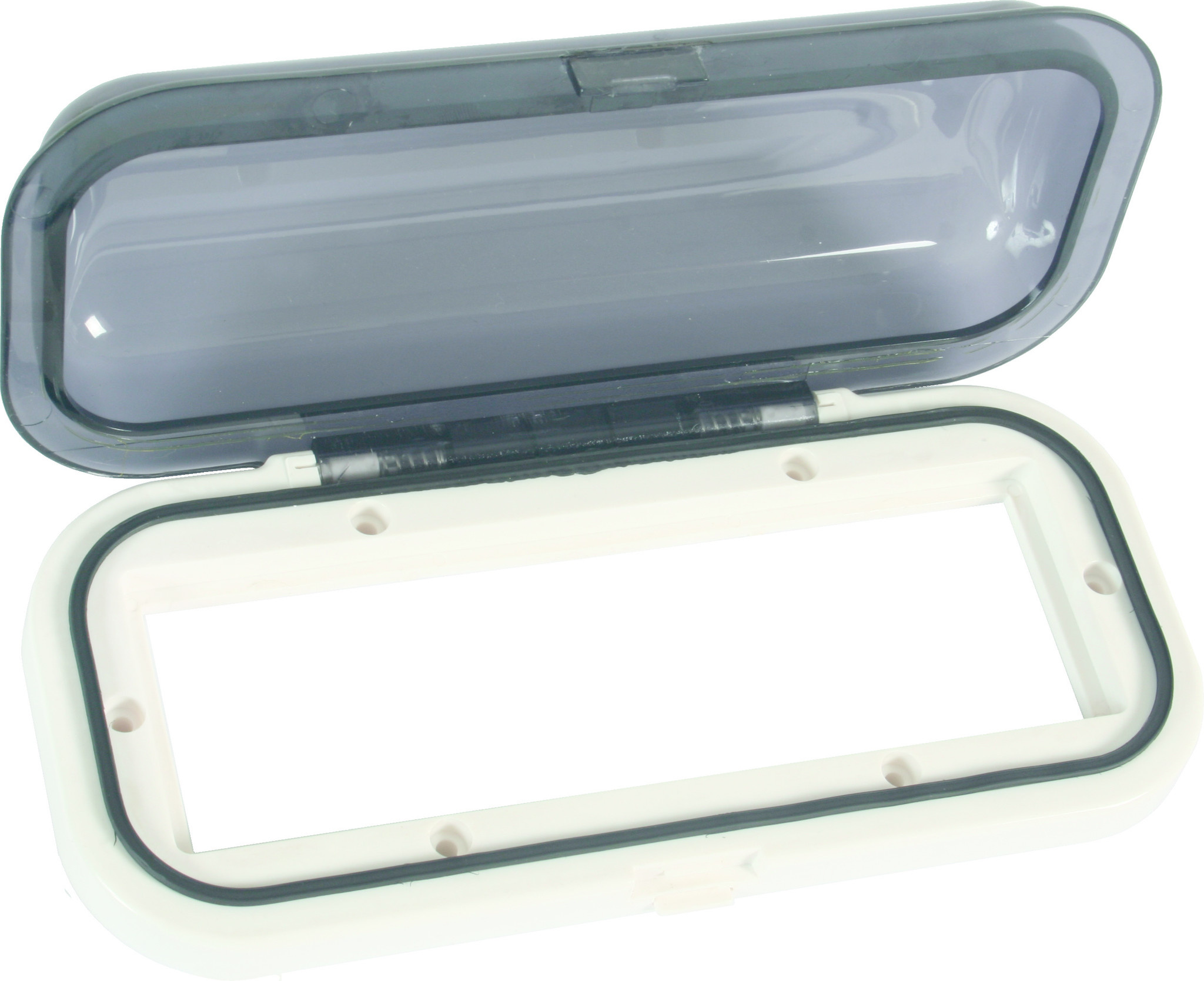 Allpa Kunststof radioklep met inschuivende klep  inclusief pakking  wit