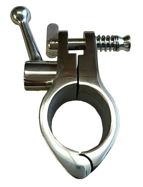 Allpa RVS Railingeindstuk 60°  Ø22 25mm  H=37mm