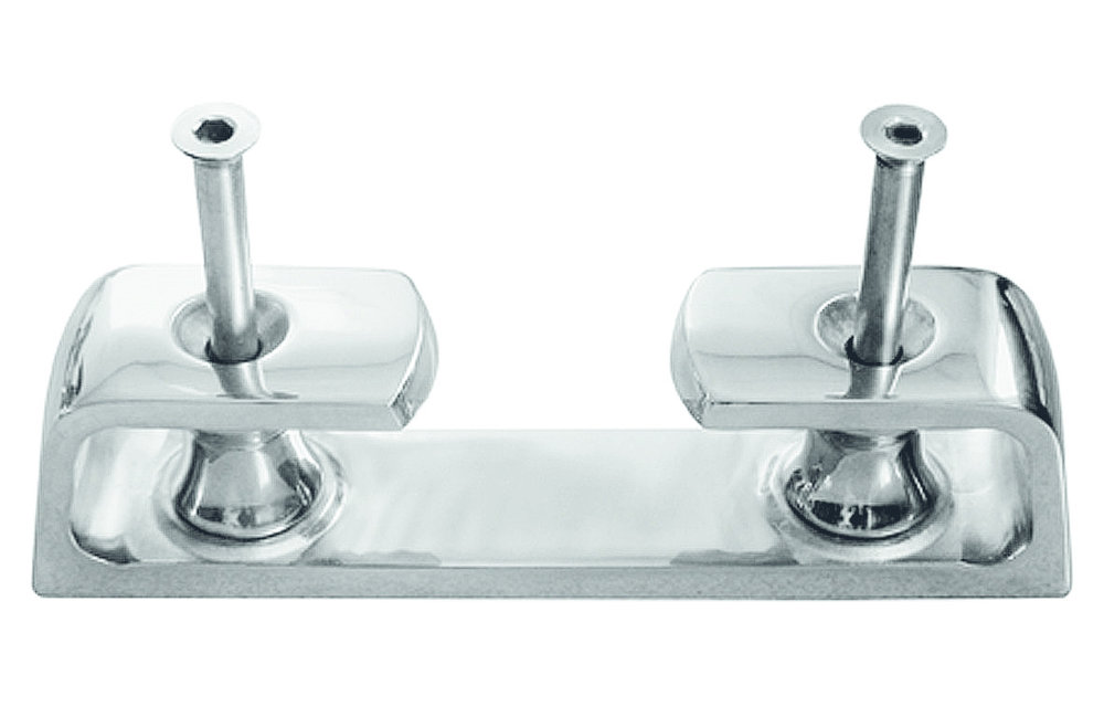 Allpa RVS Verhaalklamp met geleiderollen afm. 45x260x57mm Lijn Ø24-30mm
