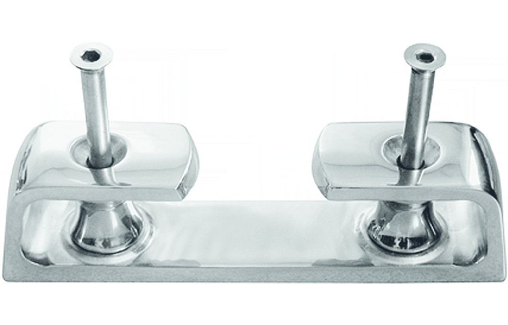 Allpa RVS Verhaalklamp met geleiderollen afm. 45x260x57mm Lijn Ø24-30mm