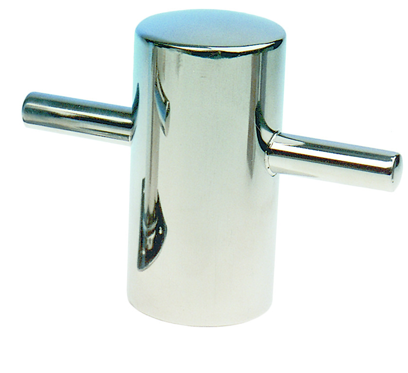 Allpa RVS Bolder lasmontage  Ø100mm  H=195mm  stok 2x75mm