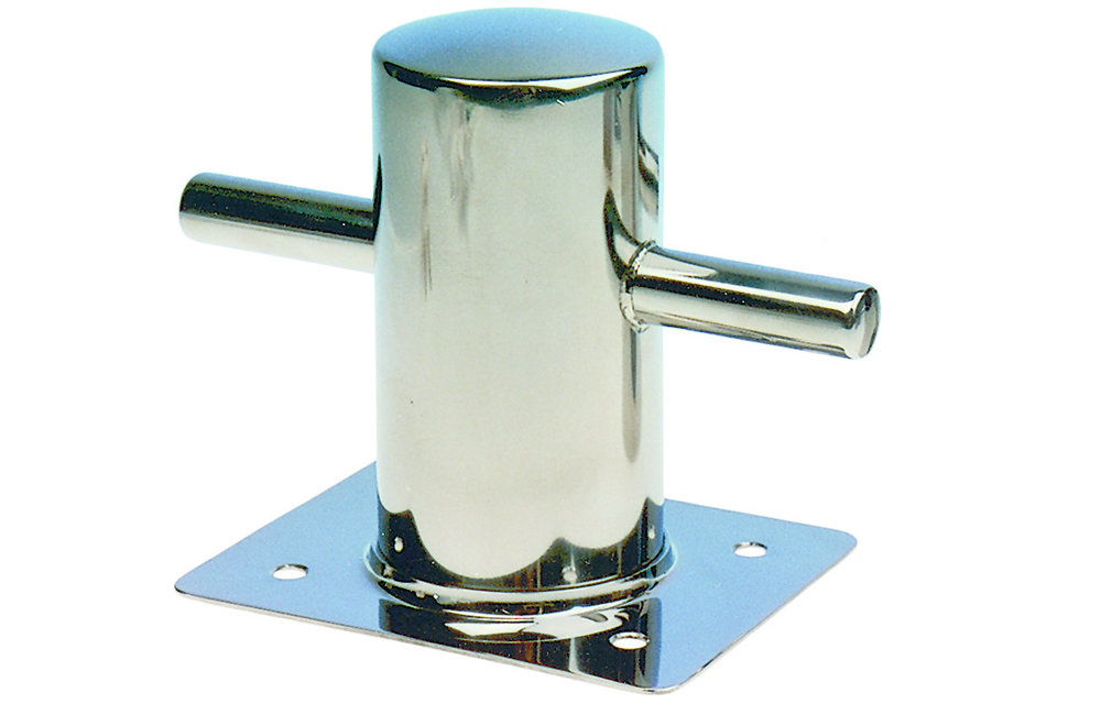 Allpa RVS Bolder met voetplaat Ø70mm 120x150x145mm