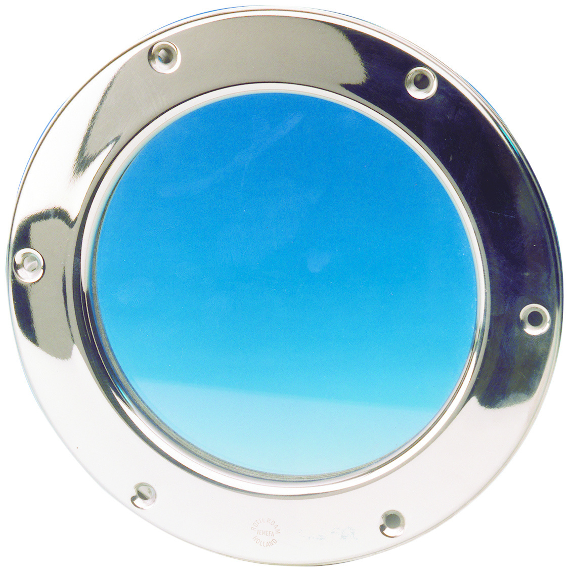 Allpa RVS Patrijspoort  Ø215mm  vast model met gehard glas  gatmaat Ø166mm