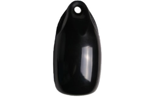 Allpa Fender druppelmodel Dumpy zwart Ø150mm  L=300mm   (maat 1) (opblaasbaar met kogelventiel)