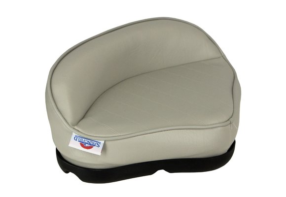 Allpa Plug-in Pro stand-up zitting van grijs kunstleer met plastic basis