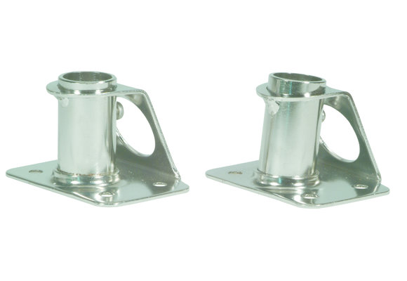 Allpa RVS scepterpot 85°  voetplaat L=65mm  B=70-90mm  Ø25mm