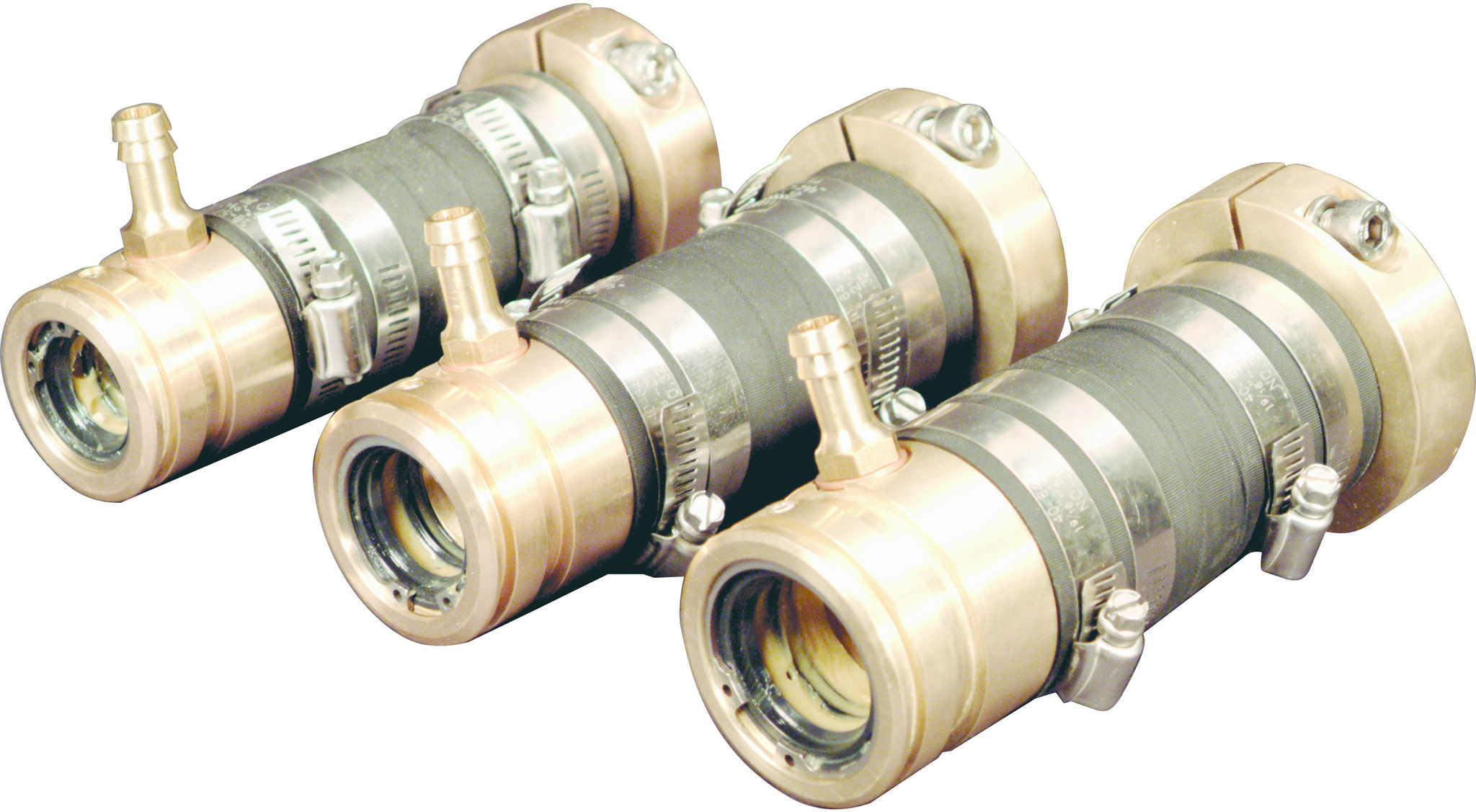 Allpa Bronzen zwevend binnenlager met dubbele keerring voor schroefas Ø25mm & koker Ø40mm