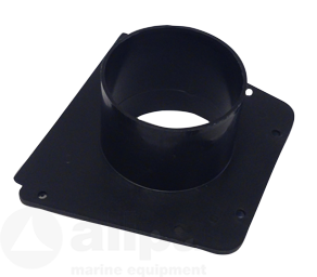 Allpa Kunststof Montageplaat met slangaansluiting (Ø76mm) voor luchtschelp 048975