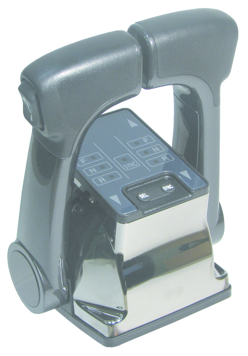 NHK MEC KE-4+ Eénhandel TWIN Motorbediening  inboard stijl (SST)  chrome (NM1053-00)