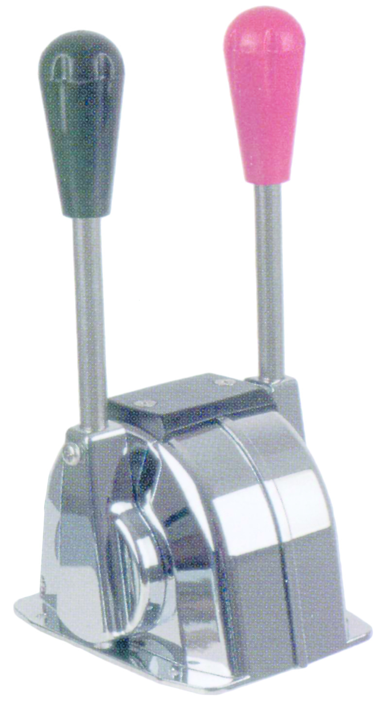 Allpa Motorbediening NB  TWIN  topmontage  enkelwerkende twee-handel control  voor gas en schakeling