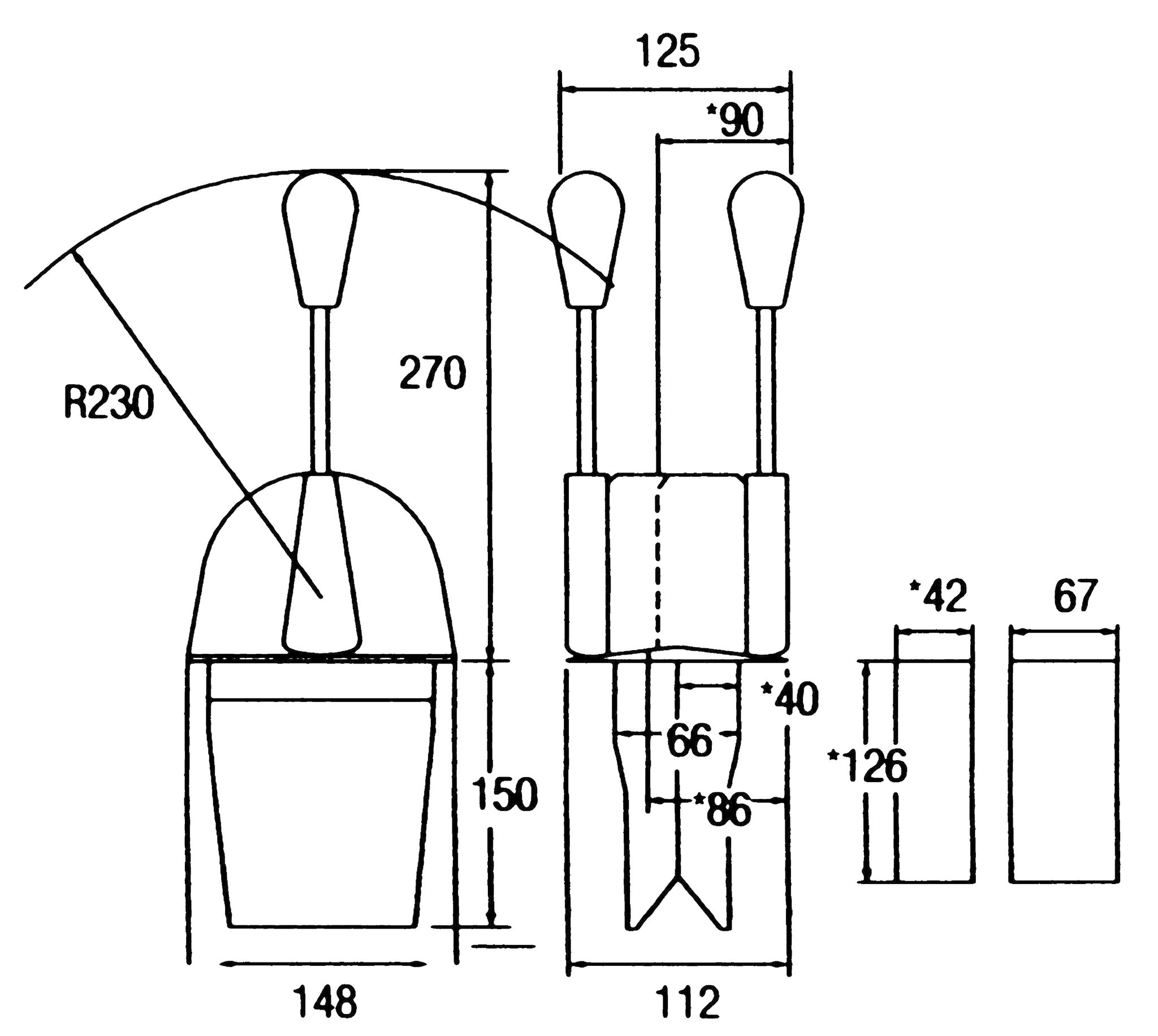 Allpa Motorbediening NB  Single  topmontage  enkelwerkende één-handel control  voor gas