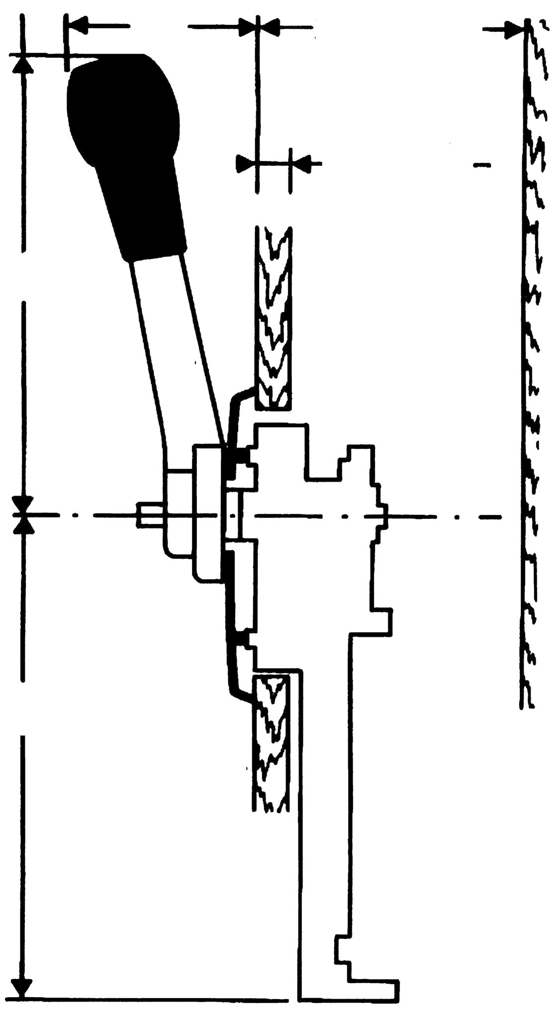 Allpa Eénhandel motorbediening B80/LT  zijmontage  met neutral interlock en trim