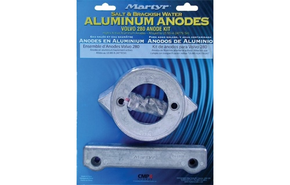 Allpa Aluminium Anode kit Volvo 280