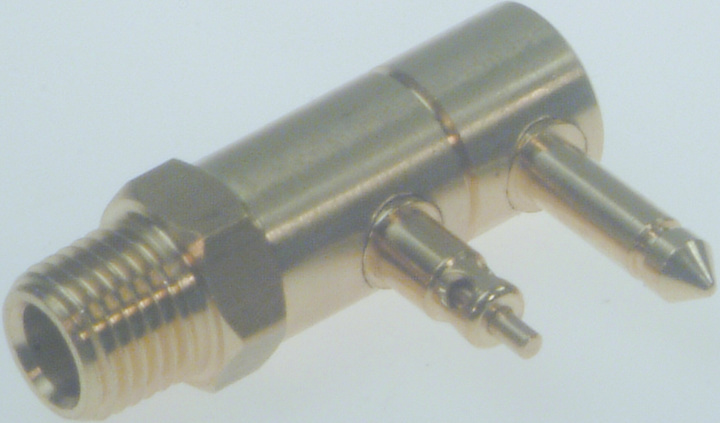 Sierra Brandstoffitting  90°  1/4 NPT & 3/8 slang