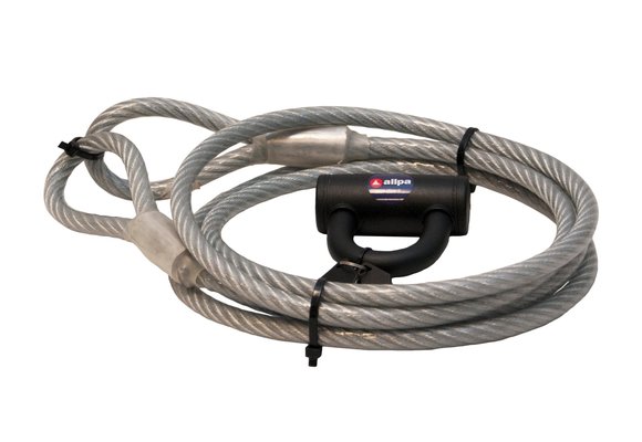 Geplastificeerde Anti-Diefstal-Kabel met slot - L=5m