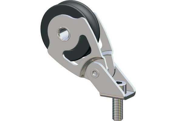 Antal RVS 316 mini block serie 34x6  kogelgelagerd  stand-up block