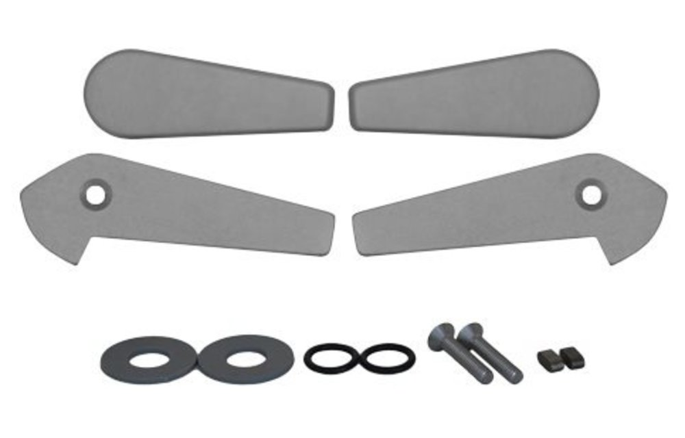 Goïot Tradition aluminium interieur-/exterieurhandels handles (set van 2 stuks)