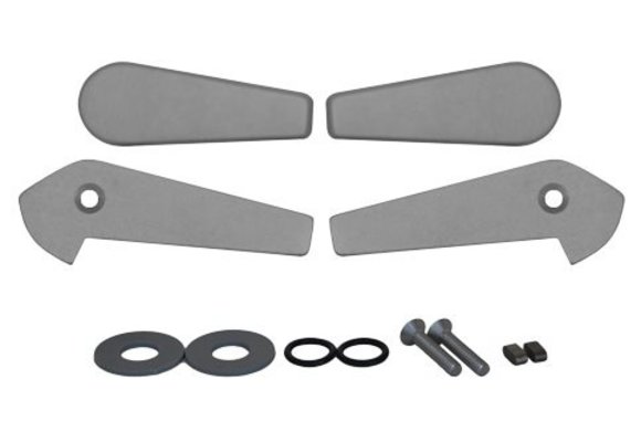 Goïot Tradition aluminium interieur-/exterieurhandels handles (set van 2 stuks)