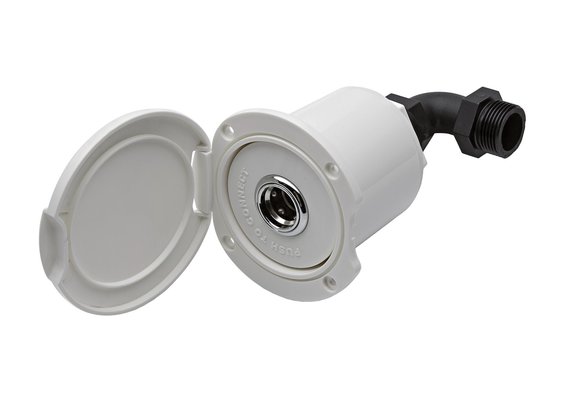 Allpa Inbouwkast met water in- of uitlaat  uitlaat  wit kunststof