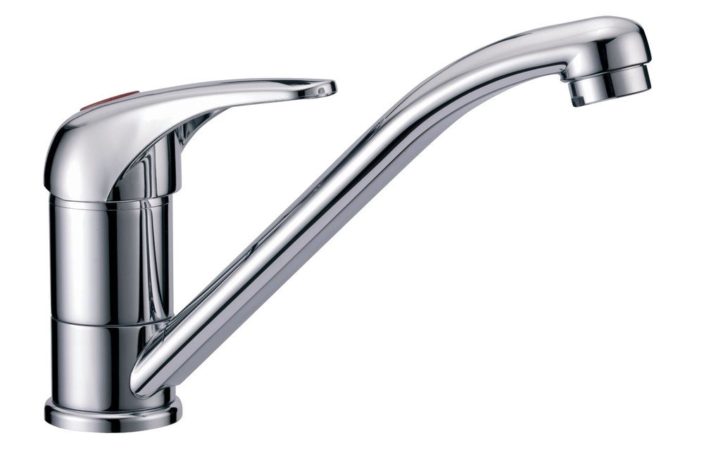 Allpa Verchroomde 1-knops mengkraan  met draaibare uitloop  aansluiting 3/8 binnendraad