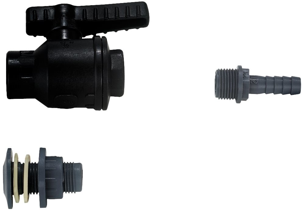 Allpa Kunststof afsluiter  met 3/4 binnendraad