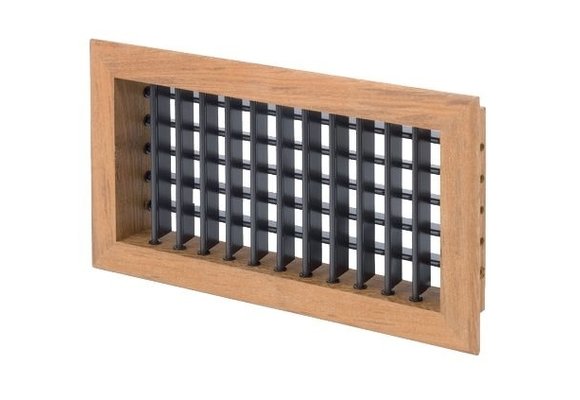 Allpa Teak luchtuitstroomrooster  254 x 127mm