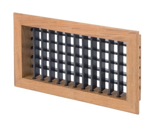Allpa Teak luchtuitstroomrooster 254 x 127mm