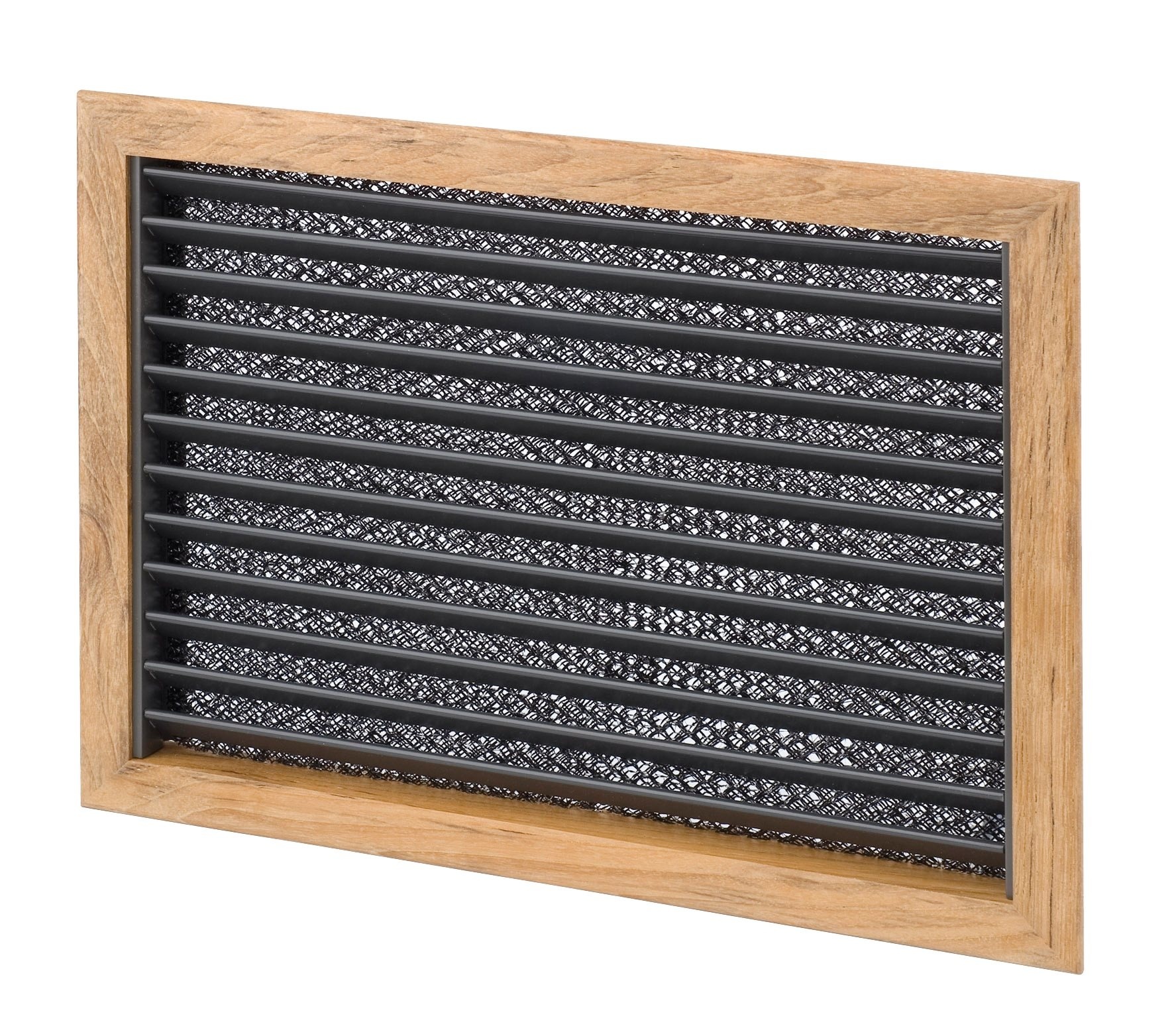 Allpa Teak luchtinlaatrooster met filter  254 x 305mm
