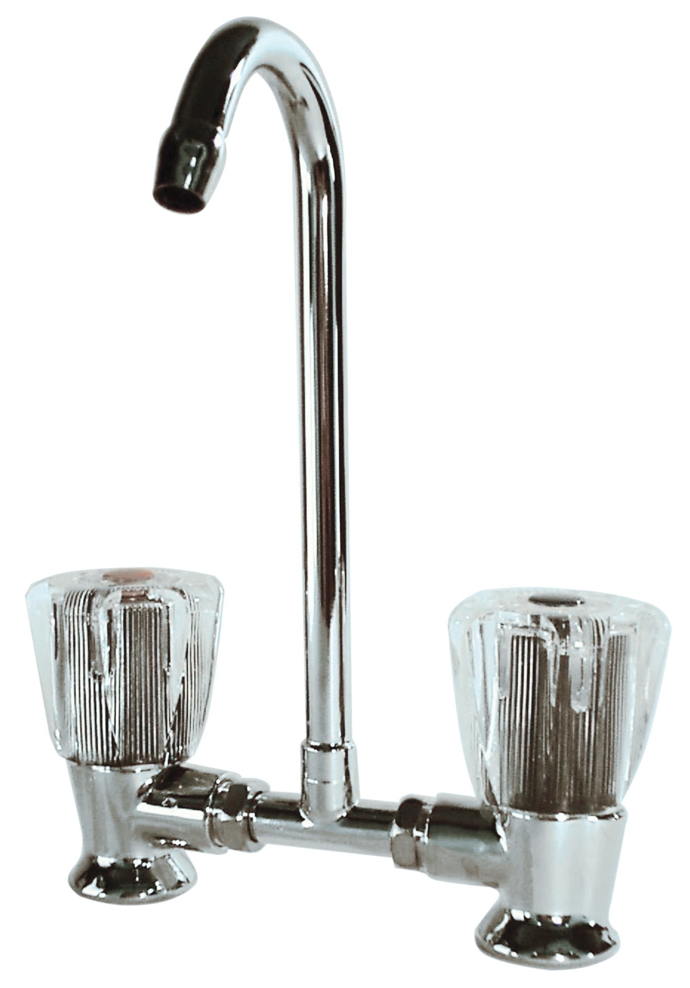 Allpa Verchroomde 2-knops mengkraan