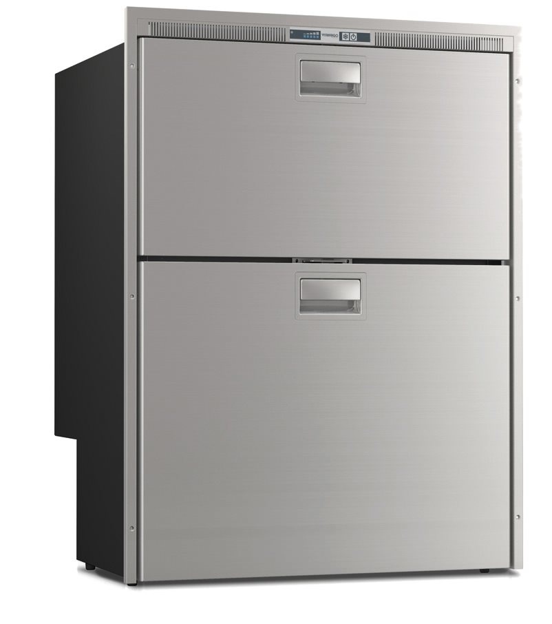 Allpa RVS inbouwkoellade Sea Drawer model DW210RFX  104l + 78l  12/24V  int. compressor