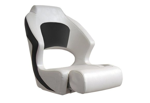 Allpa Stuurstoel model Sport Pro Flip-Up wit/carbon