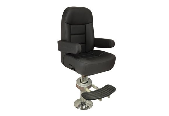 Allpa Stuurstoel model Mariner de Luxe  zwart/antraciet vinyl