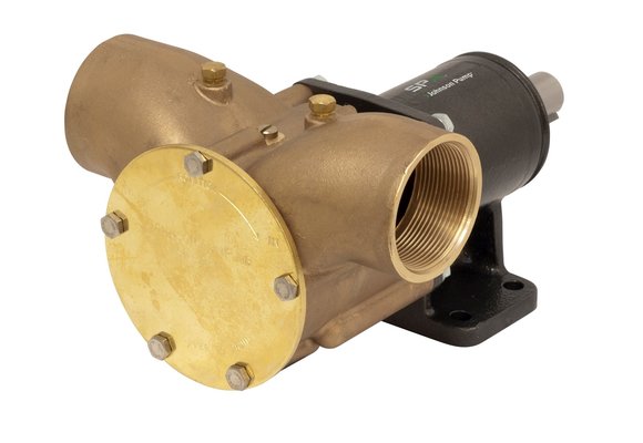 Johnson Pump impellerpomp F9B-3000  389l/min  voetmontage (met mechanical seal & RVS Deksel)