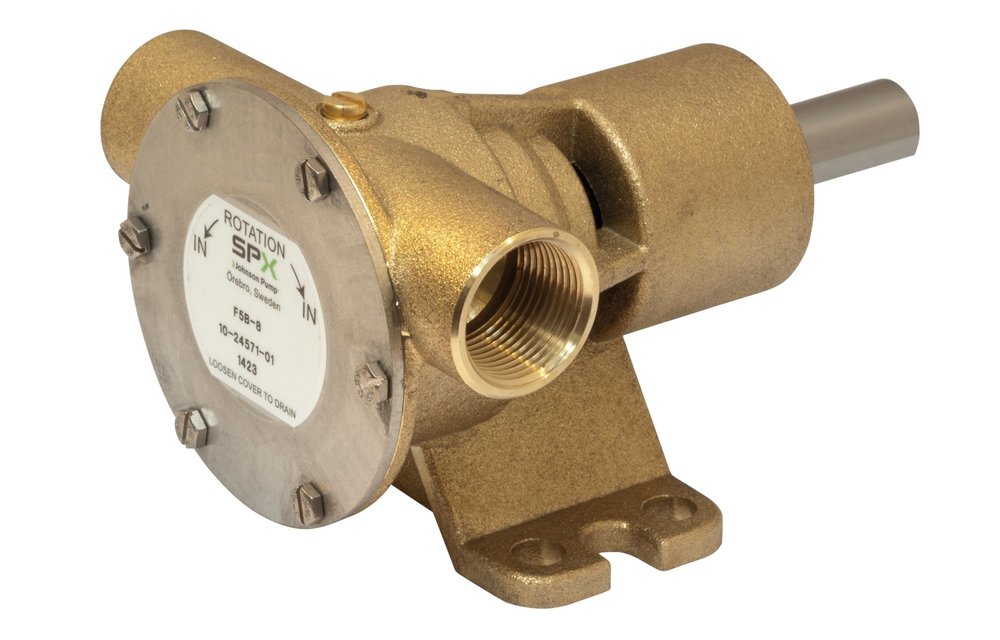 Johnson Pump bronzen impellerpomp F5B-8  46l/min  binnendraad 3/4  voetmontage/pulley-aandrijving
