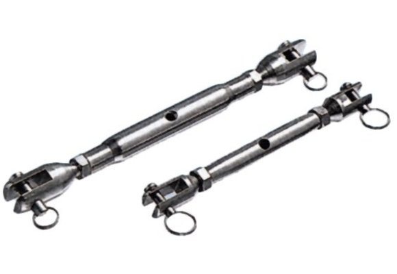 Allpa RVS wantspanner met gaffel  stag Ø8 0mm (breekkracht 8900kg)