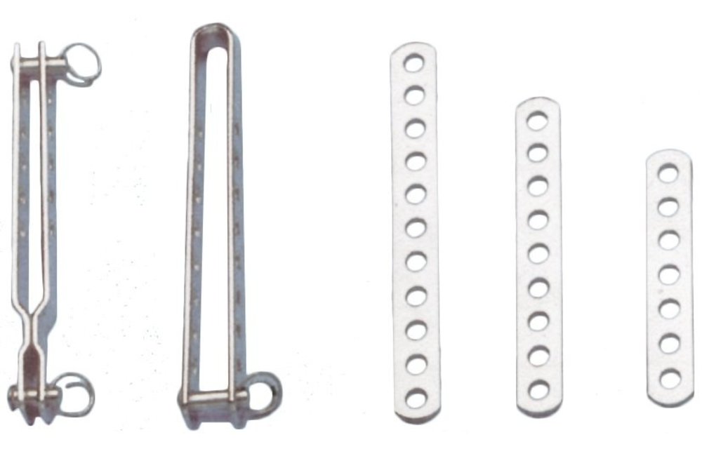 Allpa RVS spanstrip (E)  L= 120mm  gatmaat Ø6 0mm