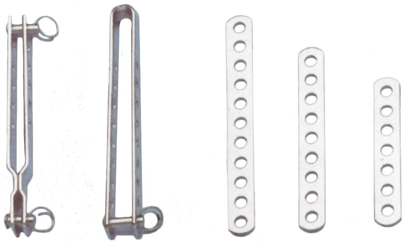 Allpa RVS spanstrip (E)  L= 120mm  gatmaat Ø6 0mm