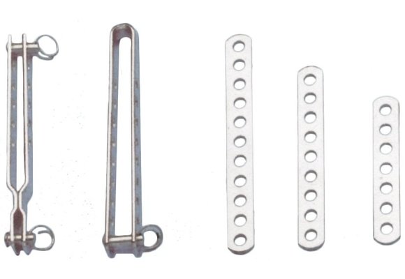 Allpa RVS spanstrip (C)  L= 120mm  gatmaat Ø6 0mm