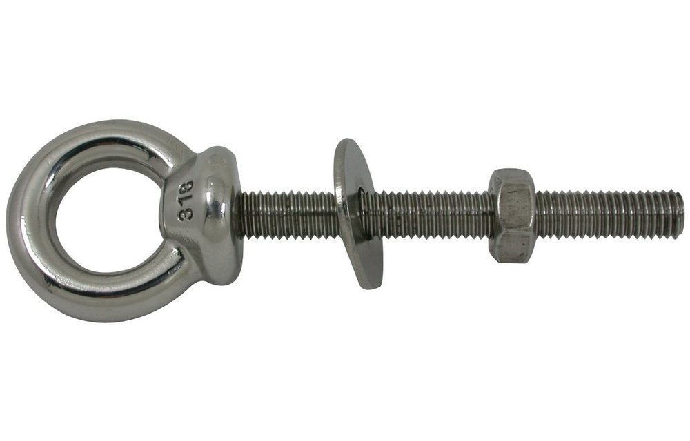 Allpa RVS ringbout (schroefoog)  A=120mm  B=12mm  C=56mm  D=177mm