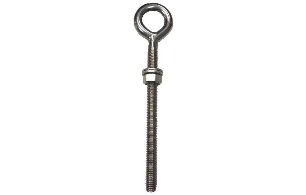 Allpa RVS ringbout (schroefoog) met vaste ring M-12 L=150mm