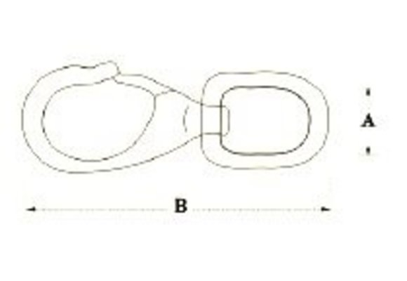Allpa RVS snaphaak wartelend  Ø19mm  L=94mm