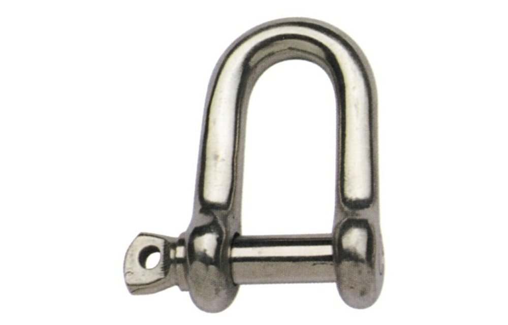 Allpa RVS D-sluiting A=Ø6mm B=24mm C=12mm D=24mm (breekkracht 1750kg)