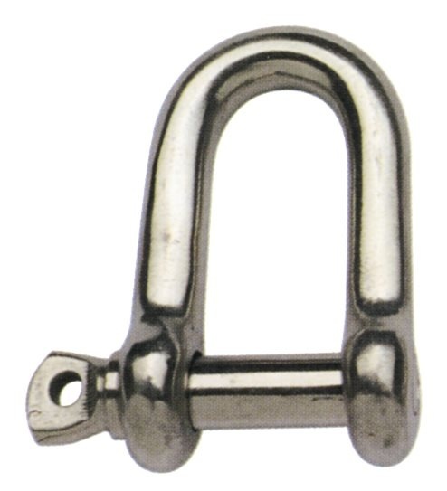 Allpa RVS D-sluiting A=Ø6mm B=24mm C=12mm D=24mm (breekkracht 1750kg)