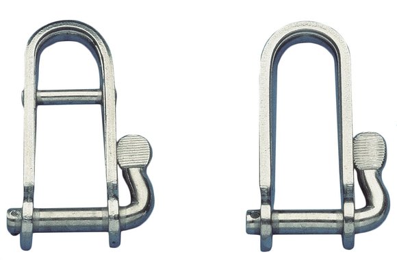 Allpa RVS snelsluiting met borg  Ø5mm  B=14mm  H=40mm (breekkracht 1050kg)